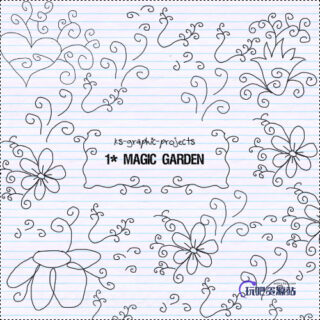 手绘涂鸦童趣花纹图案Photoshop幼稚印花笔刷-玩吧资源站