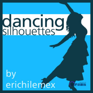 优雅的芭蕾舞人像剪影图形Photoshop笔刷素材下载-玩吧资源站