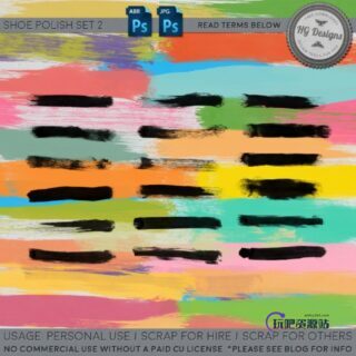 油漆涂痕刷子笔迹Photoshop笔刷下载-玩吧资源站