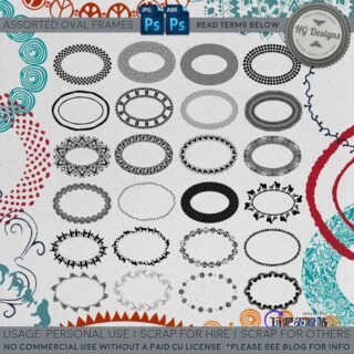 罗盘式古典花纹装饰图案Photoshop笔刷素材下载-玩吧资源站