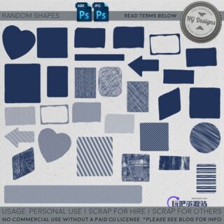 各种背景几何图形图案素材PS笔刷下载-玩吧资源站