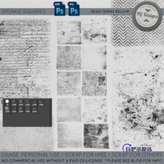 残破、破旧墙面纹理、轮胎痕迹等Photoshop笔刷下载-玩吧资源站