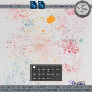 油漆、油墨滴溅、喷溅纹理效果Photoshop笔刷素材-玩吧资源站