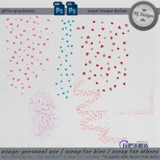 手绘可爱的小符号装饰PS笔刷下载-玩吧资源站