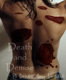 腐烂血洞、血窟窿效果PS伤口笔刷-玩吧资源站