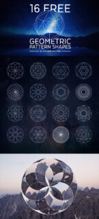 16种几何图形组合图案PS笔刷素材下载(含png、ai、esp格式)-玩吧资源站