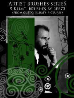 9种花纹图案装饰Photoshop笔刷素材-玩吧资源站