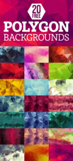 20个高分辨率的几何多边形融合背景PS笔刷素材（JPG图片格式）-玩吧资源站
