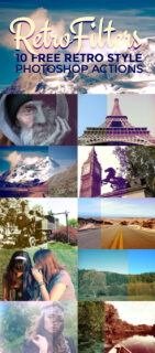 10种漂亮的复古风格照片效果Photoshop动作素材下载-玩吧资源站