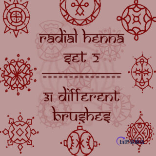 伊斯兰式手绘印花图案PS笔刷下载-玩吧资源站