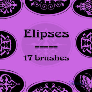 17种中东风格式印花图案Photoshop笔刷素材下载-玩吧资源站