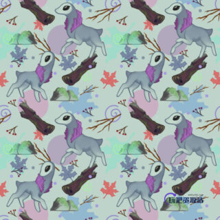 可爱卡通背景图案填充Photoshop底纹素材.pat-玩吧资源站