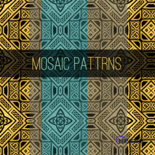 15种中东风情古典花纹图案填充Photoshop底纹素材.pat-玩吧资源站