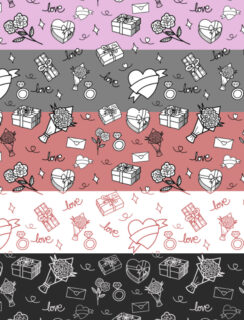 情人节、七夕节爱情、热恋背景PS填充底纹素材下载-玩吧资源站