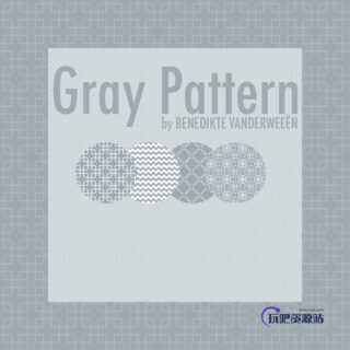 简单印花Photoshop填充图案文件底纹素材 .pat 下载-玩吧资源站