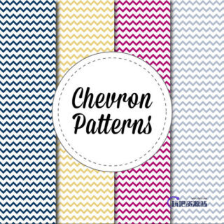 波折线条纹理Photoshop填充图案文件底纹素材 .pat 下载-玩吧资源站