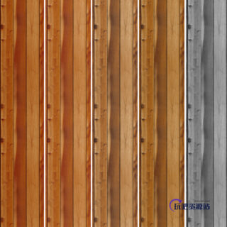 5种木板纹理材质PS填充底纹素材下载-玩吧资源站