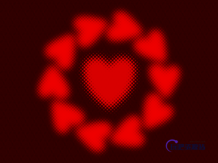 时尚爱心纹理效果Photoshop心形笔刷素材-玩吧资源站