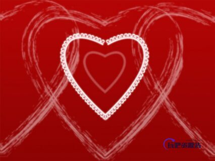 刷子纹理爱心形状Photoshop笔刷素材-玩吧资源站