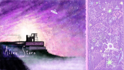 童趣天真烂漫的手绘涂鸦、幼稚的涂鸦花纹图案PS笔刷素材下载-玩吧资源站