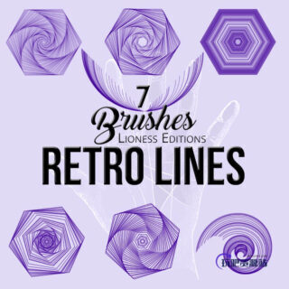 漂亮的数学几何图案Photoshop笔刷素材-玩吧资源站