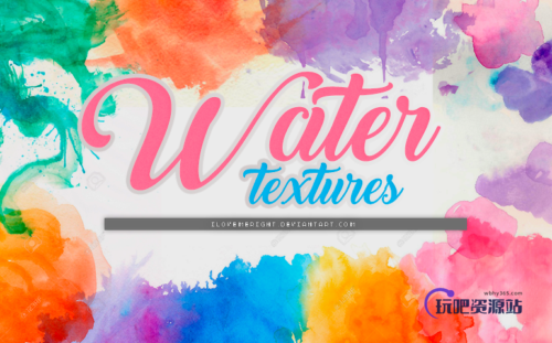 真实的油墨水彩痕迹PS笔刷素材下载（JPG图片格式）-玩吧资源站