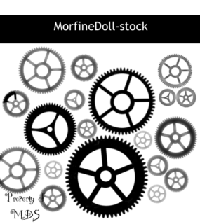 齿轮图形、机械齿轮Photoshop工业机械元素笔刷素材-玩吧资源站