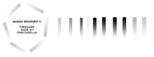 漫画绘制笔触Photoshop笔刷素材-玩吧资源站