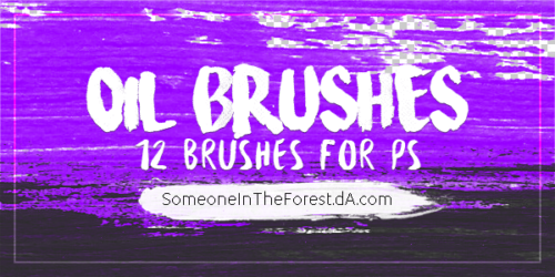 12种油漆纹理效果Photoshop笔刷素材下载-玩吧资源站