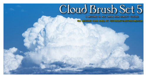 壮观的积雨云效果素材PS笔刷下载-玩吧资源站