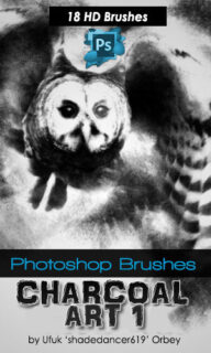 18种是艺术绘画碳素铅笔效果Photoshop素描笔刷免费下载-玩吧资源站