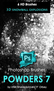 爆炸的颜色粉末效果Photoshop笔刷素材免费下载-玩吧资源站