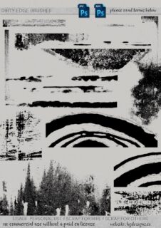 破旧痕迹、陈旧墙面纹理Photoshop笔刷素材下载-玩吧资源站