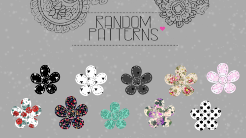 漂亮小清新花纹背景素材Photoshop填充素材pat文件下载-玩吧资源站