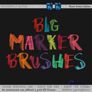 超酷油漆刷子效果字母素材PS笔刷下载-玩吧资源站