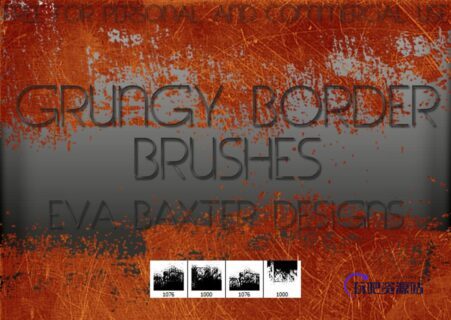 铁板生锈纹理、废土风格工业、工厂效果Photoshop笔刷素材下载-玩吧资源站