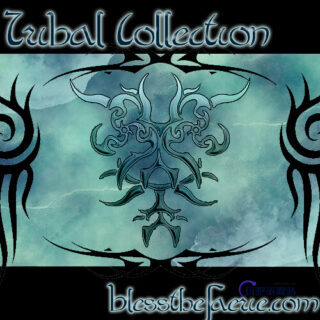 酷炫纹身、纹饰、刺青图案Photoshop笔刷素材下载-玩吧资源站