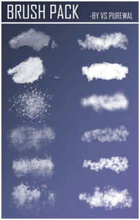 高清颗粒弥散、裂纹效果等Photoshop笔刷素材下载-玩吧资源站