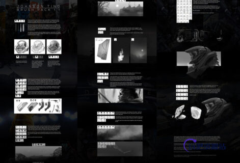 数字艺术、油画作品创作PS画笔笔刷素材下载-玩吧资源站