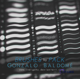 一组经典的Photoshop CS6画笔笔刷组合PS素材下载-玩吧资源站