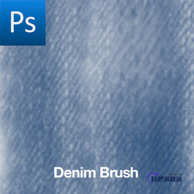 牛仔布纹理图案Photoshop布材质笔刷素材