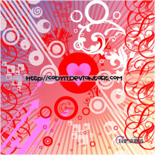 非主流时尚花纹、印花图案PS花纹装饰笔刷-玩吧资源站