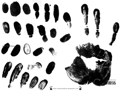 血手印、血掌印、手掌痕迹PS笔刷素材-玩吧资源站