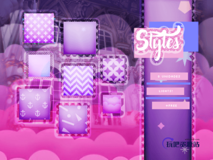 小清新背景图案Photoshop自定义样式风格素材下载 .asl-玩吧资源站