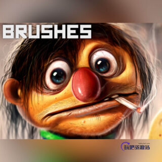 173种实用型混合PS笔刷素材包下载-玩吧资源站