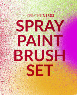 高分辨率的喷漆涂料画笔PS笔刷素材下载-玩吧资源站