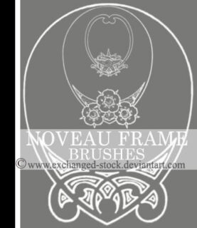 简单漂亮的民族花纹图案PS笔刷素材下载-玩吧资源站