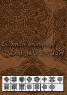 15种伊斯兰民族风情印花图案PS花纹笔刷-玩吧资源站