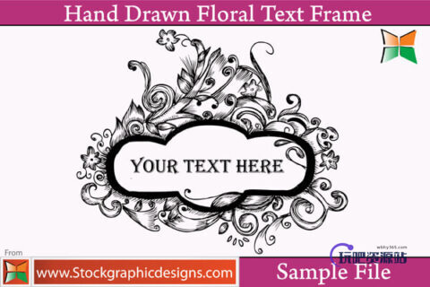 漂亮的复古式手绘植物印花Photoshop笔刷素材下载-玩吧资源站