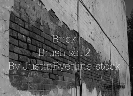 一面水泥墙面效果PS笔刷素材下载-玩吧资源站